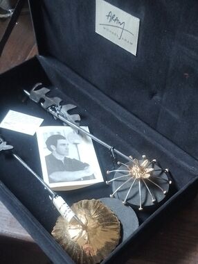 Michael Aram Gold and Black Dandelion 2007, Rare Serving Tools, Fairy Tail Colle